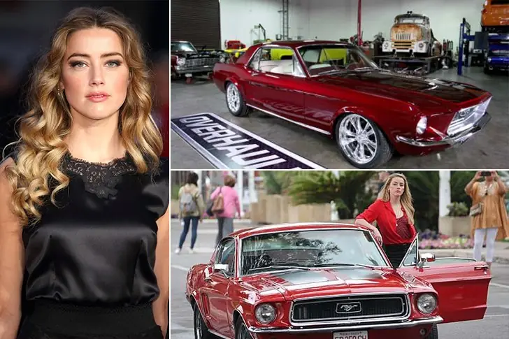Amber Heard –  Ford Mustang , Price Undisclosed